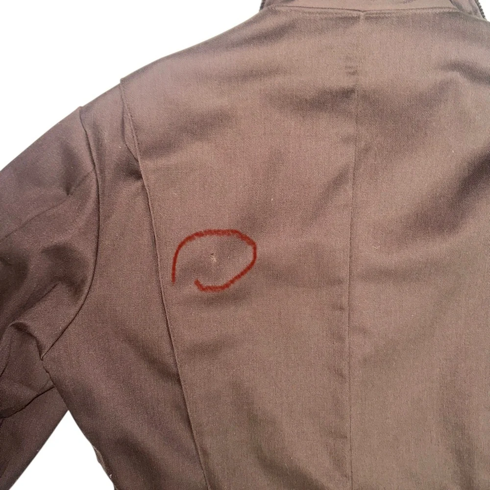 VTG 70’s SEARS Men’s Brown Insulated Work Coveralls Corduroy Trim Jumpsuit Sz 42 - Picture 11 of 12